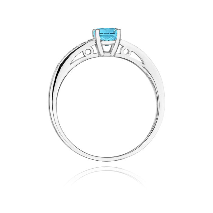 Inel Aur 14K cu Topaz 0.50 ct - Imagine 6