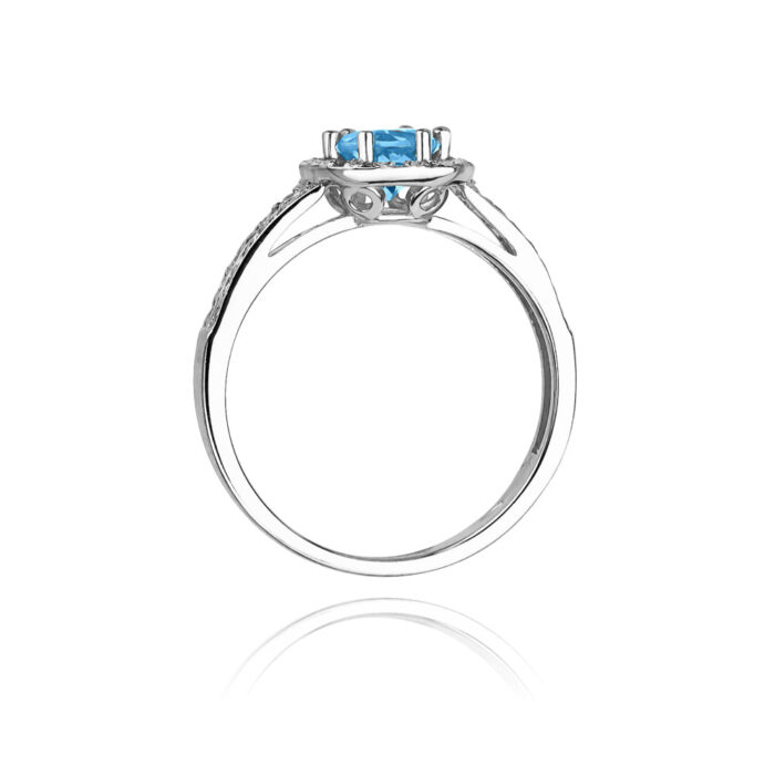 Inel Aur 14K cu Topaz 0.50 ct - Imagine 7