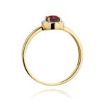 Inel Aur 14k cu Rubin 0.60 ct - Imagine 3