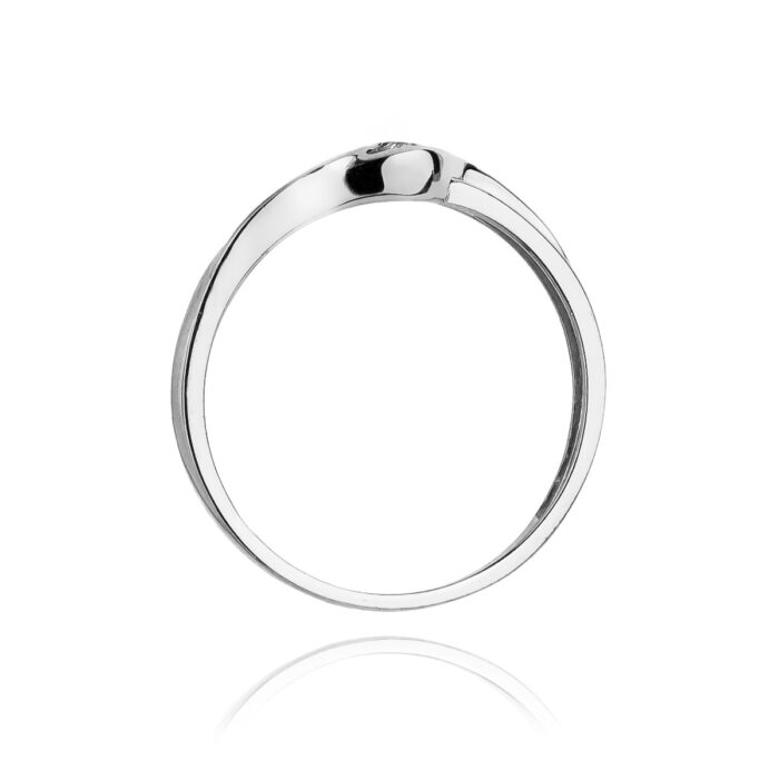 Inel Aur 14k cu Diamant 0.04 ct - Imagine 6