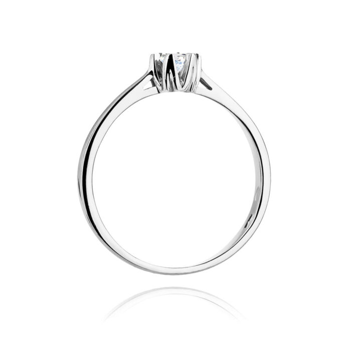 Inel Aur 14k cu Diamant 0.12 ct - Imagine 7