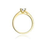 Inel Aur 14k cu Diamant 0.08 ct - Imagine 3