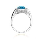 Inel Aur 14K cu Topaz 1.70 ct - Imagine 7