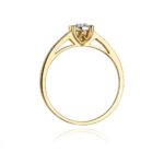 Inel Aur 14K cu Diamant 0.04 ct - Imagine 3