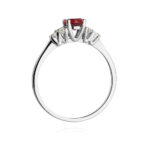Inel Aur 14K cu Rubin 0.50 ct si Diamante 0.18 ct - Imagine 6