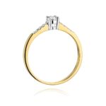 Inel Aur 14K cu Diamant 0.22 ct - Imagine 3