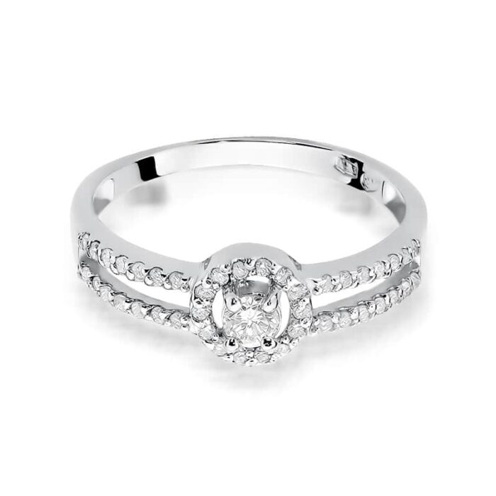 Inel Aur 14K cu Diamant 0.31 ct - Imagine 5