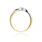 Inel Aur 14K cu Diamant 0.16 ct - Imagine 3