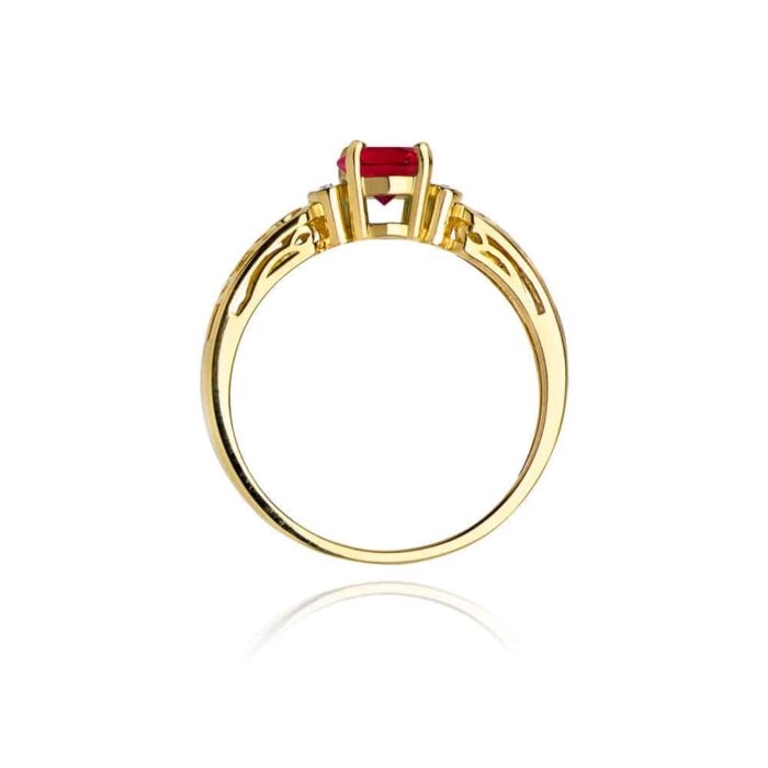 Inel Aur 14K cu Rubin 0.60 ct - Imagine 3