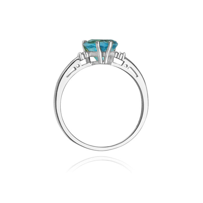 Inel Aur 14K cu Topaz 1.20 ct - Imagine 3