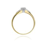 Inel Aur 14K cu Diamant 0.04 ct - Imagine 3