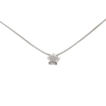 Lantisor steluta din aur alb L080