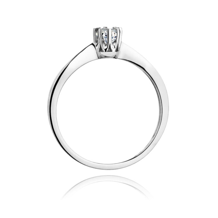 Inel Aur 14K cu Diamant 0.15 ct - Imagine 7