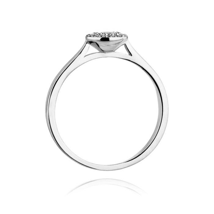 Inel Aur 14K cu Diamant 0.22 ct - Imagine 6