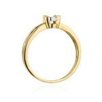 Inel Aur 14k cu Diamant 0.08 ct - Imagine 3