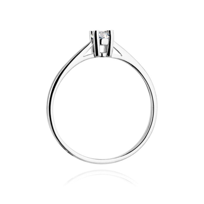 Inel Aur 14K cu Diamant 0.15 ct - Imagine 6