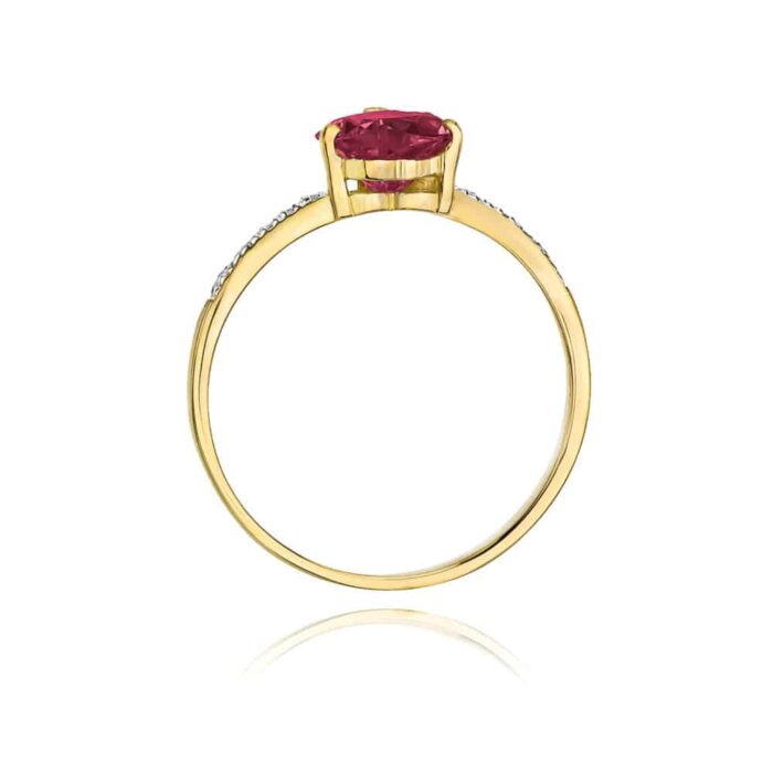 Inel Aur 14k cu Rubin 1.70 ct - Imagine 3