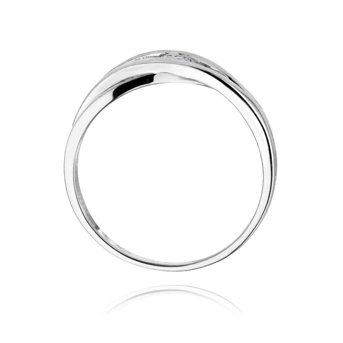 Inel Aur 14k cu Diamant 0.10 ct - Imagine 6