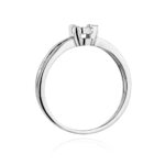 Inel Aur 14k cu Diamant 0.08 ct - Imagine 6