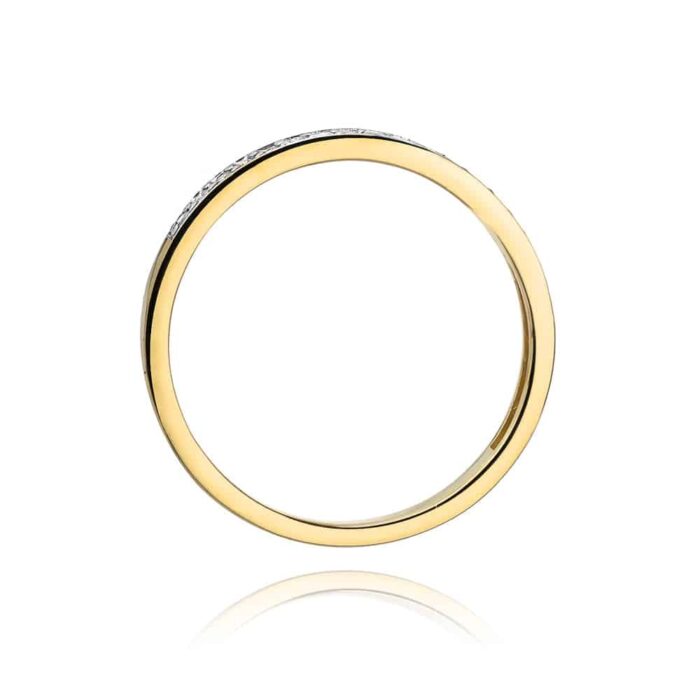 Inel Aur 14k cu Diamant 0.09 ct - Imagine 3