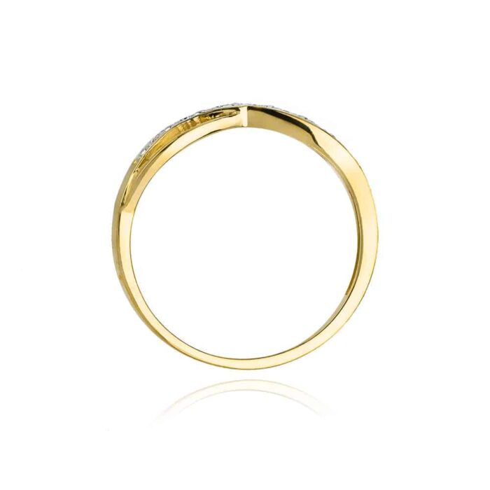 Inel Aur 14K cu Diamant 0.06 ct - Imagine 3