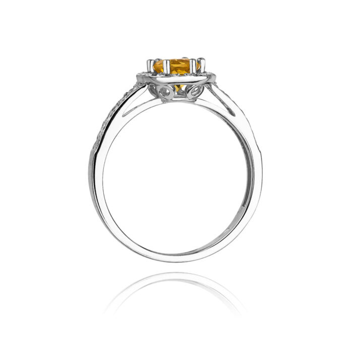 Inel Aur 14K cu Citrin 0.50 ct - Imagine 6