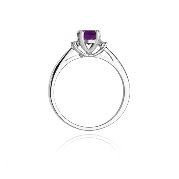 Inel Aur 14K cu Ametist 0.50 ct - Imagine 6