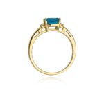 Inel Aur 14K cu Topaz 1.10 ct - Imagine 3