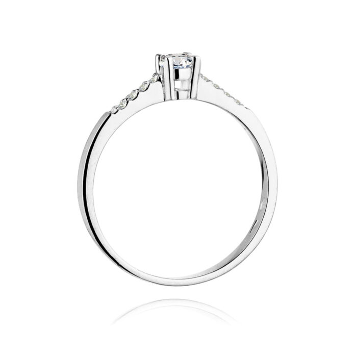Inel Aur 14K cu Diamant 0.22 ct - Imagine 6