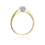 Inel Aur 14K cu Diamant 0.12 ct - Imagine 3