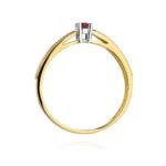Inel Aur 14k cu Rubin 0.15 ct - Imagine 3