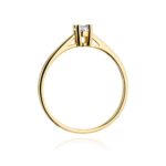 Inel Aur 14K cu Diamant 0.15 ct - Imagine 3