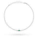 Brățară Aur 14K B0005 Smarald 0.15ct - Imagine 5