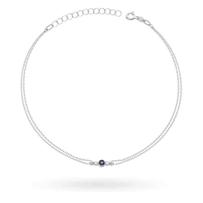 Bratara Aur 14 K cu Safir 0.15 ct - Imagine 8