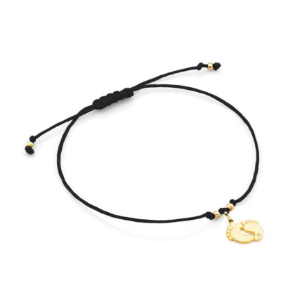 Bratara Picioruse snur Aur 14K cu Diamant 0.005 ct