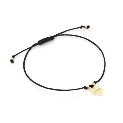 Bratara Inima snur Aur 14K cu Diamant 0.005 ct