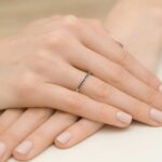 Inel Aur 14k cu Diamant Negru 0.09 ct - Imagine 7