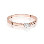 Inel Aur 14K cu Diamant 0.08 ct - Imagine 10