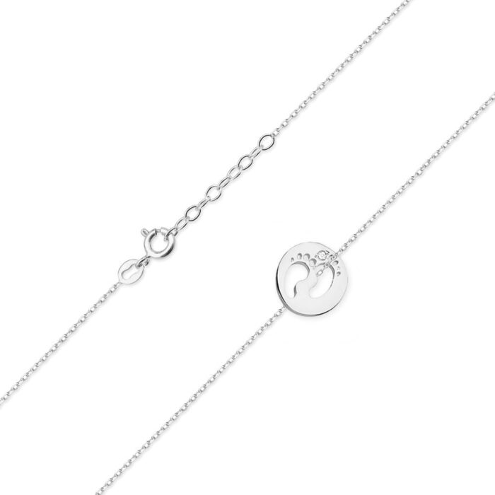 Colier Picioruse Aur 14k cu Diamante 0.005 ct - Imagine 6