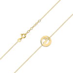 Colier Picioruse Aur 14k cu Diamante 0.005 ct - Imagine 2