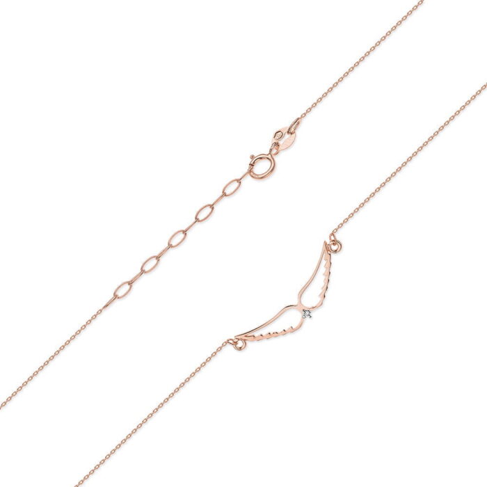 Colier Aripi Aur 14k cu Diamante 0.005 ct - Imagine 4