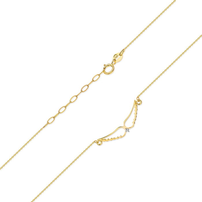 Colier Aripi Aur 14k cu Diamante 0.005 ct - Imagine 2