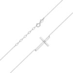 Colier Cruce Aur 14k cu Diamante 0.005 ct - Imagine 6