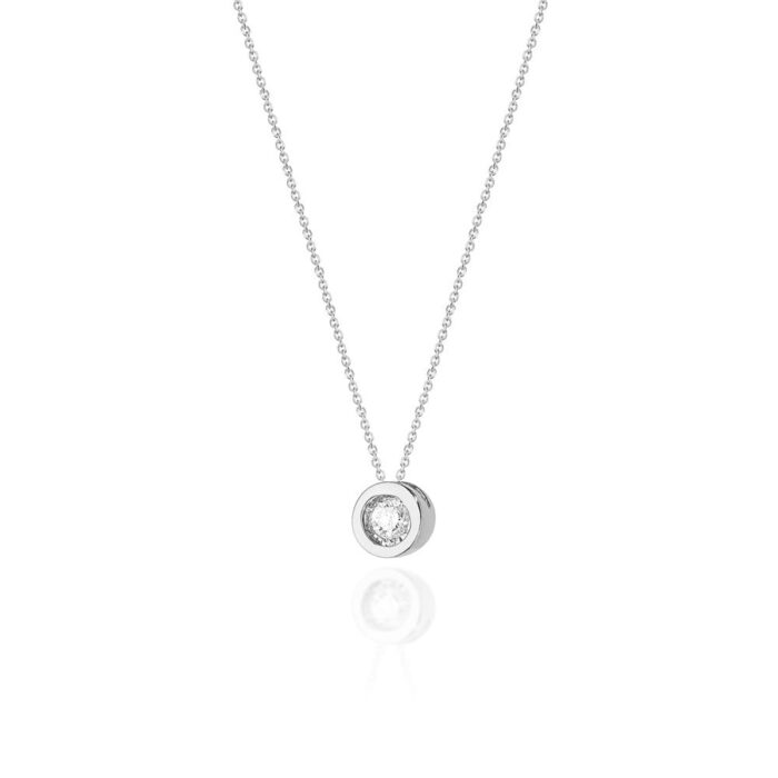 Colier Aur 14k cu Diamante 0.08 ct - Imagine 7