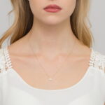 Colier Aur 14k cu Diamante 0.08 ct - Imagine 3
