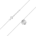 Colier Trifoi Aur 14k cu Diamante 0.005 ct - Imagine 6
