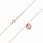 Colier Trifoi Aur 14k cu Diamante 0.005 ct - Imagine 4