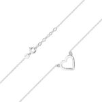 Colier Inima Aur 14 K cu Diamante 0.015 ct - Imagine 6