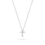 Colier Cruce Aur 14k cu Diamante 0.06 ct - Imagine 4