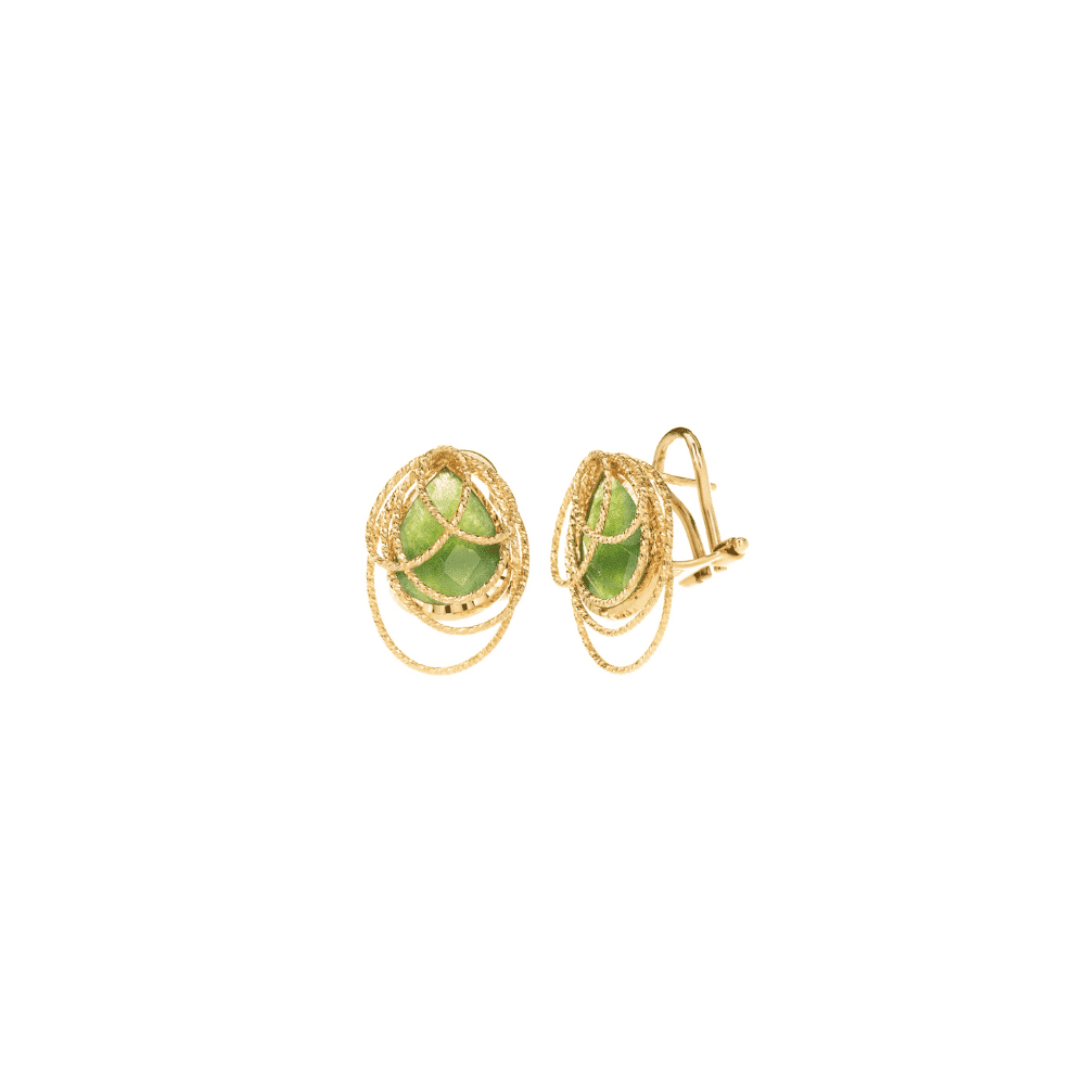 Cercei-din-aur-galben-cu-piatra-verde-si-design-oval.png Cercei din aur galben cu agat și design oval C700 - Imagine 1